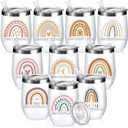 Sieral 10 Pcs Employee Appreciation Gift Inspirational May You Be Proud Cup 12 oz Stainless Insulated Rainbow Mug with Lid Thank You Gift for Graduation Medical Assistant Teacher Coworker