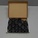 28 Pcs Chair Leg Sliders for Carpet, Round Chair Glides, Silicone Furniture Leg Protectors Caps, Carpet Protectors Table Feet Covers Cups, Teflon Furniture Pads Sliders (Fit:13/16" ~ 1-3/16")