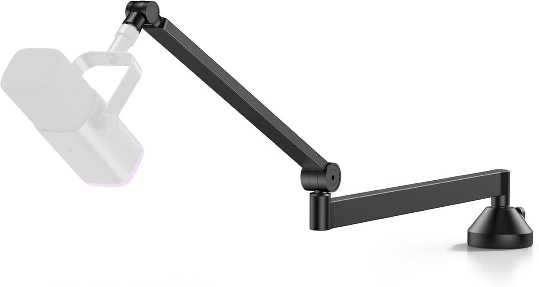 InnoGear Low Profile Mic Arm, 360 Rotatable Microphone Arm Stand Foldable Desk Mic Boom Arm with 3/8" to 5/8" Adapter for Fifine AM8 K669B Blue Yeti HyperX Quad Cast Solo Cast AT2020 and Other Mics (Black)