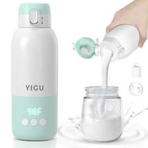 Portable Bottle Warmer 13500mAh Battery, 80W Fast Heating of Breast Milk and Formula, 12 oz Large Capacity, with 18W Fast Charging Adapter, Precise Temperature Control, Leak-Proof
