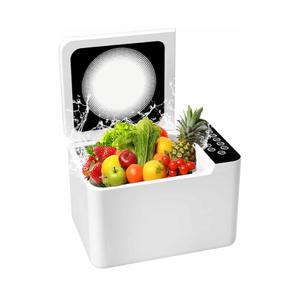 372 Ounce Fruit and Vegetable Washing Machine, Fruit Cleaner Device, Large Multipurpose Veggie Cleaning Machines, Food and Meat Purifier Device in Water for Home and Commercial (White)