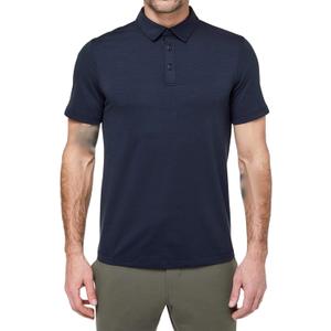 lululemon Mens Evolution Polo Short Sleeve Shirt (Medium, Nautical Navy)