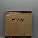 Malier Indoor Dog Gate with Door, 26-41" Extra Wide Full Metal Pet Gate Short Dog Gate for Stairs, Pressure Mount 20'' Tall Small Puppy Gate, Easy Step Over Low Gate for Doorways