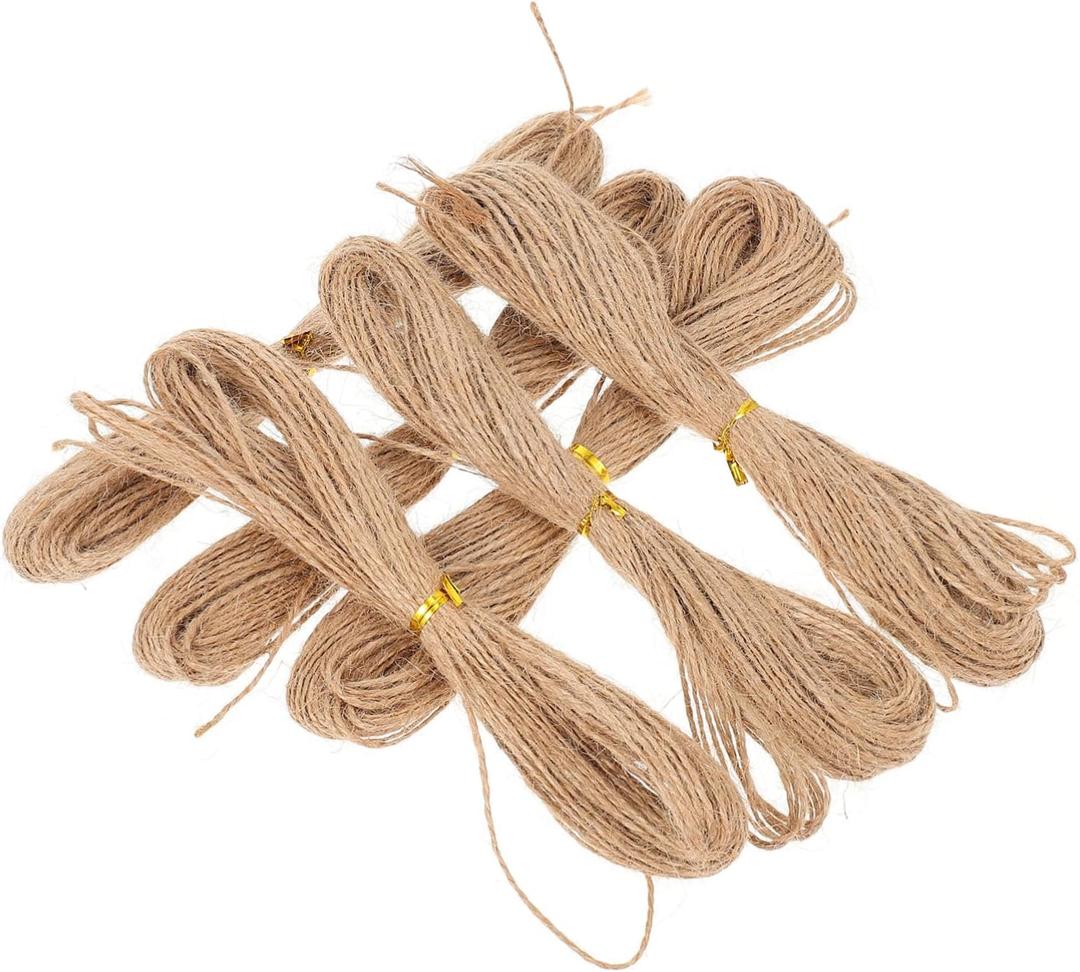 3pcs DIY Jute Twine Rope for Hanging Tags Decorative Craft Materials for Weddings Parties Home Decor and Present Wrapping Durable and Lightweight Design