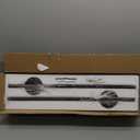 NIORSUN 27.6 Inch Battery Operated Wall Sconce Set of 2, Black Minimalism Rechargeable Wall Lights with Remote, 3CCT Dimmable Wireless Wall Lamp for Living Room Bedroom Hallway