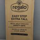 Regalo Safety 36" Extra Tall Baby Gate for Doorways & Bottom of Stairs, Pressure Mounted Walk Through Gate for Babies, Toddlers & Pets, Tested & Safe for 30 Years, American Designed, American Owned (Black)