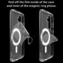 for Samsung Galaxy S24 Case, Compatible with MagSafe, Cute Kawaii Christmas Snowman Magnetic Phone Case, Clear Soft Slim Fit Shockproof Protective Cover for Women Girls