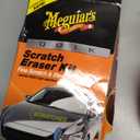 Meguiar's Quik Eraser Kit, Car Scratch Remover for Repairing Surface Blemishes, Car Scratch Repair Kit with ScratchX, Drill-Mounted Pad, and Microfiber Towel, 4 Count