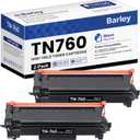 TN-760 TN760 High Yield Black Toner Cartridge Compatible TN 760 Toner Cartridge Replacement for Brother TN760 TN-760 DCP-L2550DW MFC-L2750DW MFC-L2710DW Toner Printer (2-Pack).
