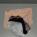 Womens Underwear Lace Boy Shorts Breathable Panties Stretch Cotton Waistband Underwear Women 5 Pack (Small)