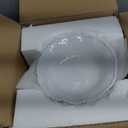 White Beaded Melamine Dinnerware Set, 18 piece Dishwasher Safe Plates and Bowls for Dining, Parties, Camping Dish Set