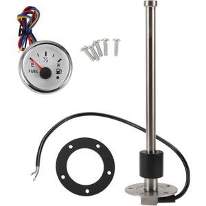 9.84" Fuel Sending Unit and Gauge Kit Boat Fuel Sending Unit Marine Fuel Sender Unit Metal 1 Set 240-33 Ohm
