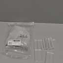 Blulu 20 Pieces Acrylic Place Card Holders 2 Inch Clear Stands Base with 3 mm Card Slot Numbers Display Table Sign for Wedding Exhibition Office Cafe Restaurant Photo Menu Meeting Table Decorations