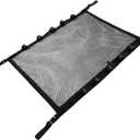 1 Piece Car Fishing Rod Holder, Roof Storage Mesh Bag, 31.5 x 21.3 Inches Reinforced Load Bearing Adjustable to Avoid SaggingDouble-Layer Mesh Organizer,Universal