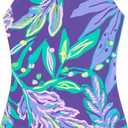 Kanu Surf Girls' Hurricane Beach Sport UPF 50 One Piece Swimsuit (3T, Tammy Purple)