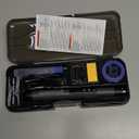 Mini Cordless Soldering Iron Kit, USB Rechargeable Portable Cordless Soldering Iron, LCD Digital Adjustable Temperature Thermostatic Soldering Gun for Home Appliance Repair, DIY (Grey)