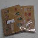 AILAMIDO Christmas Wrapping Gift Paper, 8 Sheets with 32.8ft Jute String, 1 Roll Adhesive Tape and 8 Unique Tags, Kraft Paper for Christmas, 50x70cm 2Pack