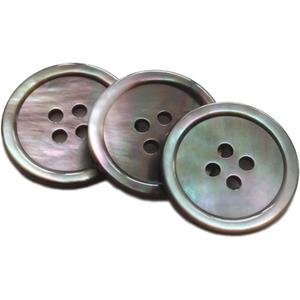YaHoGa 22 Pieces Genuine Black Mother of Pearl Blazer Buttons Set 20mm & 15mm Natural MOP Buttons for Men (Black MOP)