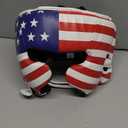 Ringside Competition Boxing Muay Thai MMA Sparring Head Protection Headgear with Cheeks (Small, US Flag)