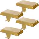 guccde Christmas Stocking Holders, Mantel Christmas Stocking Hangers, Metal Weighted Hooks for Hanging Christmas Stockings, Fireplace Xmas Holiday DecorationGolden of 5