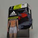 adidas Men's Microfiber Boxer Brief, Performance Boxer Briefs Underwear Pack for Men (Medium, Scarlet Red/Black/Onix Grey/P)