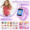 Smart Watch for Kids Girls Gift Age 3-12 with 39 Games Alarm Clock Camera Video Music Player Pedometer Flashlight 12/24 hr HD Touch Screen Kids Smart Watch Birthday Toys for 4 5 6 7 8 9 10 Year Olds