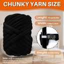 Halloween Arm Knitting Chunky Yarn - Soft Chunky Cotton Yarn for Arm Knitting Crochet for Beginners to DIY Baskets Bags Pet Nests Pillows Cushions Wall Halloween Decor(0.55lb/10 Yards)