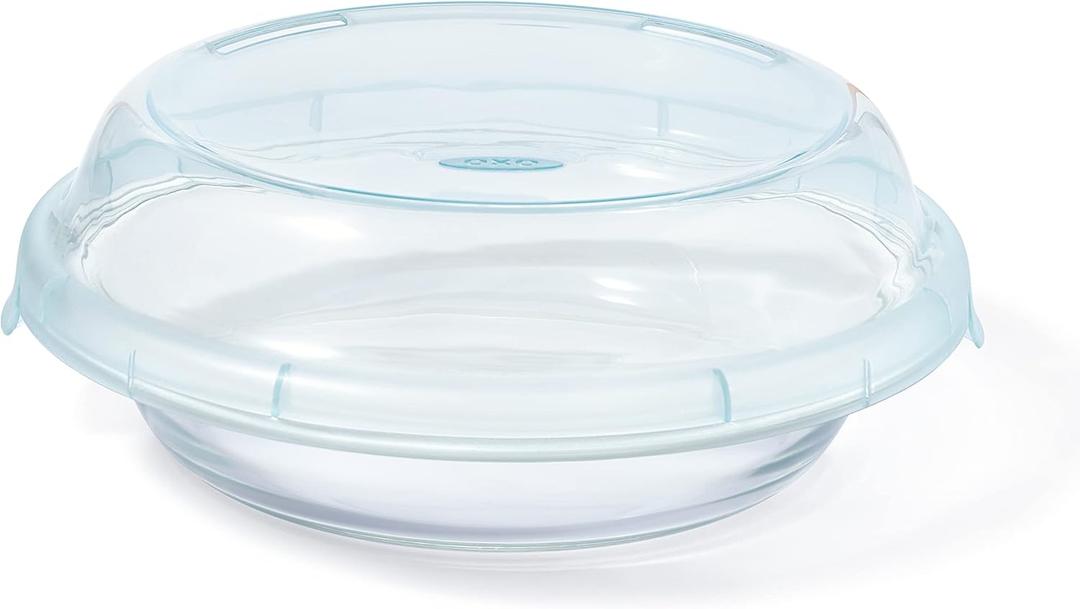 OXO Good Grips GLASS PIE PLATE WITH LID (1.4 qt)