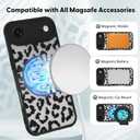 Case for iPhone 17 Air [Compatible with MagSafe] Aesthetic Black Leopard Cute Design for Women Girls | Soft TPU Bumper Hard PC Back Translucent Matte Protective Slim Magnetic Phone Cover
