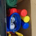 Liberry Toddler Golf Set with Putting Mat for 2 3 4 Years Old Boys Girls, Upgraded Kids Golf Cart with Unique Shoulder Strap Design, Indoor and Outdoor Golf Toys Gifts