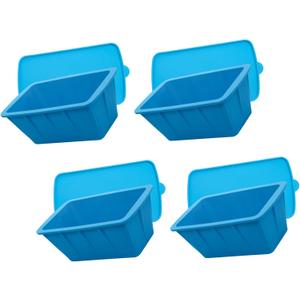 Large Capacity Silicones Ice Tray Efficient Produces 8lbs Ice Perfect for Parties and Outdoor Activity Extra Large Ice (Blue)