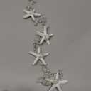 CASDRE Starfish Bride Wedding Hair Vine Pearl Bridal Headpiece Beach Wedding Hair Accessories for Women and Girls(A Silver) 3 Pack Assorted