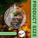 Friends Christmas Ornaments 2025, Best Friend Ornament, Friendship Gifts for Women Xmas Glass Decor