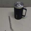 BJPKPK Insulated Coffee Mug with 2 Lids, 25oz Stainless Steel Insulated Tumbler with Handle, Double Wall Vacuum Coffee Cups, BPA Free Travel Mug for Coffee, Tea and Drinks, Navy Blue