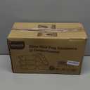 KOMUEE Glass Meal Prep Containers 3 Compartments, 5 Pack 36 oz, Glass Food Storage Containers with Lids, Airtight Lunch Bento Box, Portion Control, Freezer and Microwave Safe (Gray)