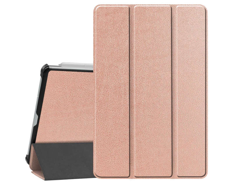 Smart Case for Galaxy Tab S6 Lite, Ratesell Lightweight Smart Trifold Stand Case Cover with Auto Sleep/Wake for Samsung Galaxy Tab S6 Lite 10.4-Inch 2024/2022/2020 Gold