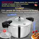8-in-1 Stainless Steel Pressure Cooker 12 Quart with 8 Safety Features Fast & Even Cooking for Healthy Mealspressure cooker 12+ quart large pressure cookerolla express para cocinar