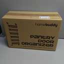 HomeBuddy Pantry Door Organizer - 6 Basket Over The Door Organizer, Sturdy Back of Door Storage Organizer with 3 Sets of Padded Hooks - Door Shelf for Kitchen, Bathroom, Wardrobe