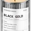 2 x Scented Candle for Men - Man Cave Gifts Coffee Leather Woody Scent | 50Hr Burn Soy Wax Candle in Metal Tin (9oz) - Masculine Home Decor, Birthday Gift for Him