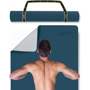 Gogokiwi Extra Wide Yoga Mat for Men Women (72"L x 36"W) Non Slip Fitness & Exercise Mat with Alignment Marks for Yoga, Pilates, Floor Workouts