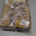 2 Tier Fruit Basket for Kitchen Counter with 2 Banana Hangers, Countertop Metal Fruit Bowl with Wooden Handle, Large Storage Stand for Vegetables, Snacks, Breads, Produce Storage  Gold