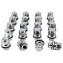 M14x2.0 Lug Nuts for Ford F150 2004-2014,Wheel Accessories Parts Set of 24 OEM 14mmx2.0 Chrome One-Piece Lug Nuts, Compatible with 2003-2014 Expedition, 2009-2014 Lobo, 2003-2014 Navigator