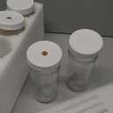 DWTS DANWEITESI Glass Cups with Lids and Straws,24 oz Smoothie Cup with Lid and Straw-Boba Mason Jar,Matcha Cup Wide Mouth Reusable Drinking Glasses,Iced Coffee Cups Glass,Vasos De Vidrio4 Pack