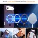 ZHK Liquid Silicone Designed for iPhone Air Case with Magnet Stand, [Precise Camera Lens Protection][Mil-Grade Drop Shockproof][Soft Anti-Scratch Microfiber Lining] Slim Fit Cover, Purple (iPhone Air 6.5 inch)