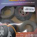 HobbyPark 12mm Hex PreGlued 1/10 RC Short Course Wheels and Tires Set for Traxxas Slash 2wd 4X4 VXL BL-2S Redcat Blackout SC Pro TR10, Losi 22S SCT 2S 3S 4S Lipo Brushless Systems (Style C)