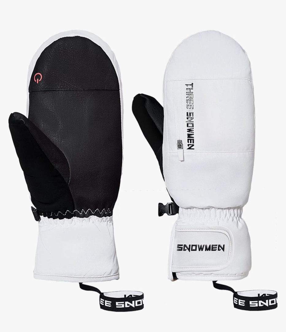 Durio Ski Gloves Women Waterproof Warm Mittens for Men Women Winter Anti-Slip Snow Gloves Snowboard Gloves, XL