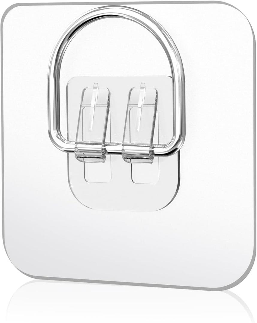 20 Pack Plate Hangers for The Wall, Premium Adhesive Picture Hangers, Invisible Wall Plate Hanger for Displaying Plates