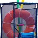 Essentially Yours Rolling Pool Storage Organizer Bin, Medium, (25.4" W x 25.4" L x 40" H), Blue Style 417227