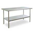 HZEEMFG Stainless Steel Table for Prep & Work 30x60 inch, 5ft, Commercial Heavy Duty Table with Undershelf for Restaurant, Home, Hotel, Laundry Room,Garage,Workshops
