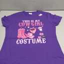 Western Cowgirl Outfit Women Cowboy Tee Cute Cowgirl Costume T-Shirt, Size S